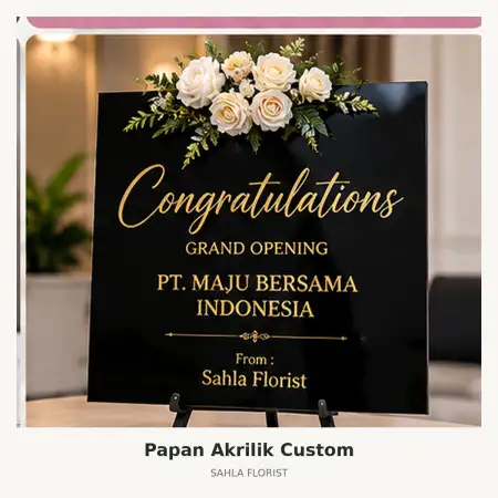 Papan Bunga Akrilik Ilir Timur I